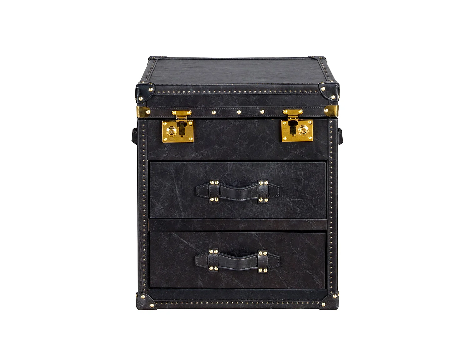 Coffre en cuir noir 7184 ANGEL CERDA