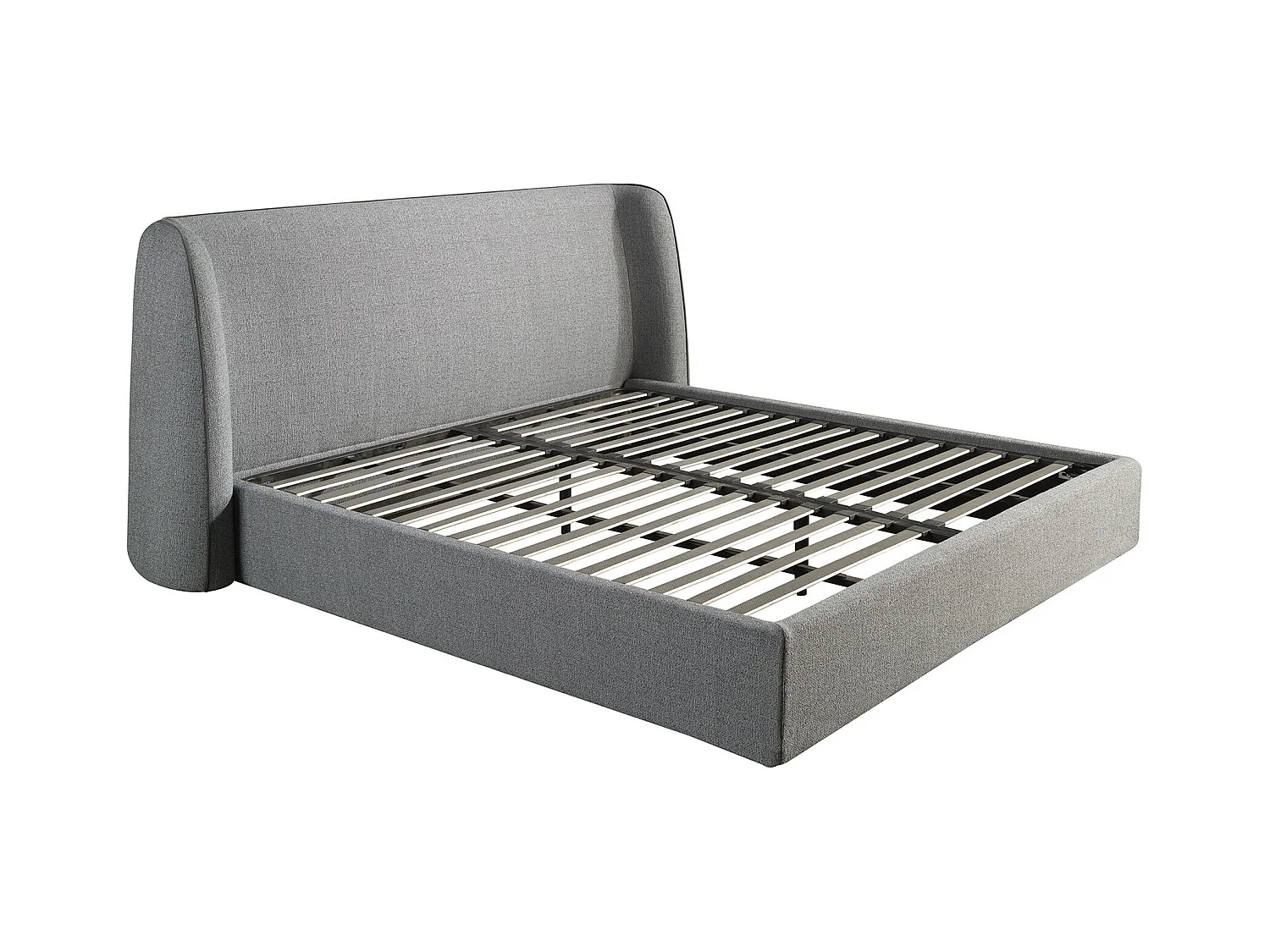 Lit en tissu gris foncé 7145 ANGEL CERDA