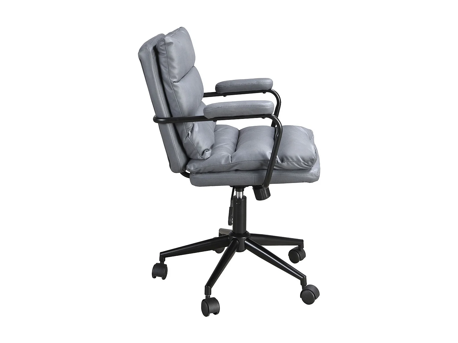 Chaise de bureau pivotante en tissu gris 4155 ANGEL CERDA