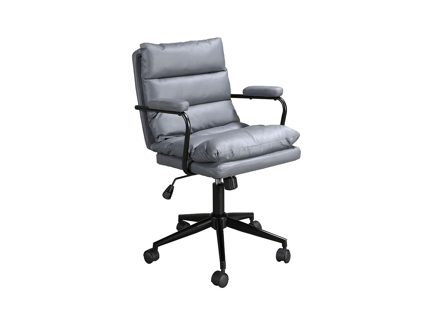 Chaise de bureau pivotante en tissu gris 4155 ANGEL CERDA