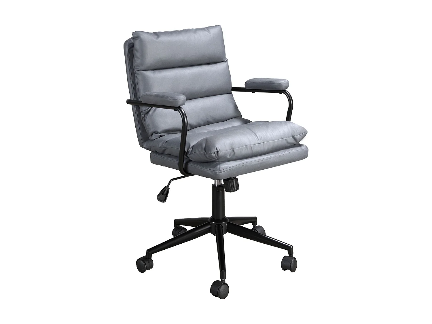 Chaise de bureau pivotante en tissu gris 4155 ANGEL CERDA