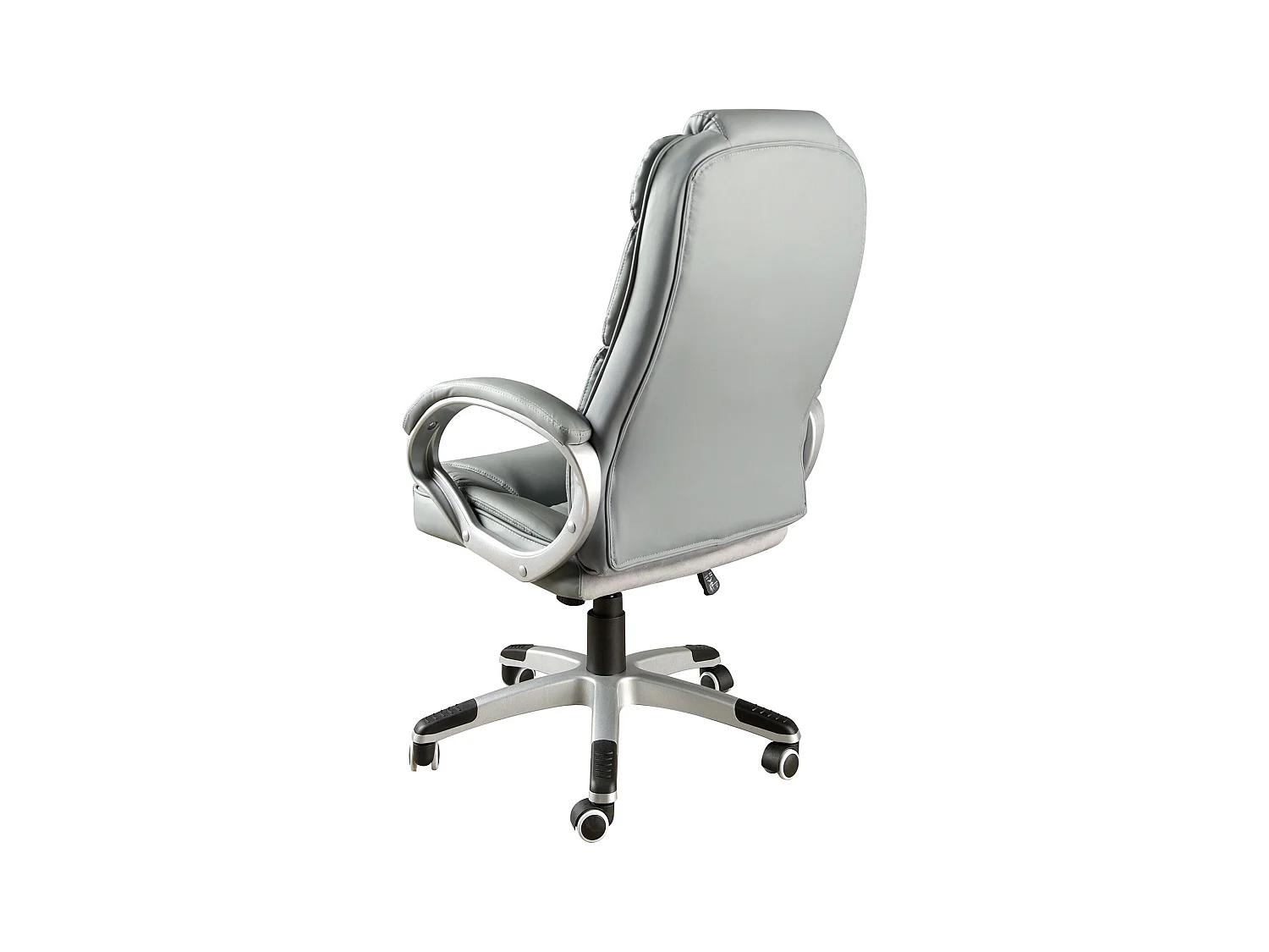 Sedia da ufficio girevole in similpelle grigia 4154 ANGEL CERDA