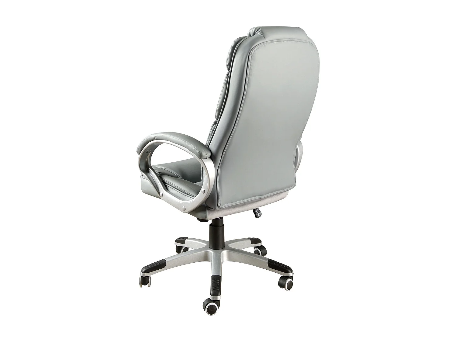 Fauteuil de bureau pivotante en simili-cuir gris 4154 ANGEL CERDA
