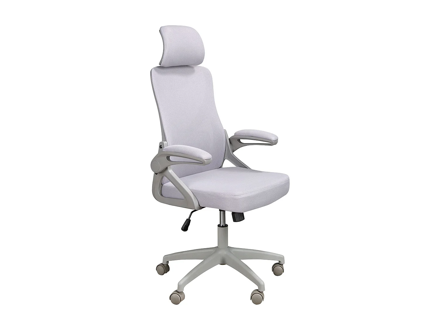 Sedia girevole da ufficio in tessuto grigio 4153 ANGEL CERDA