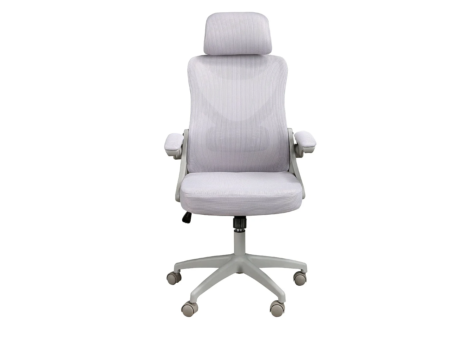 Fauteuil de bureau pivotant tissu gris
