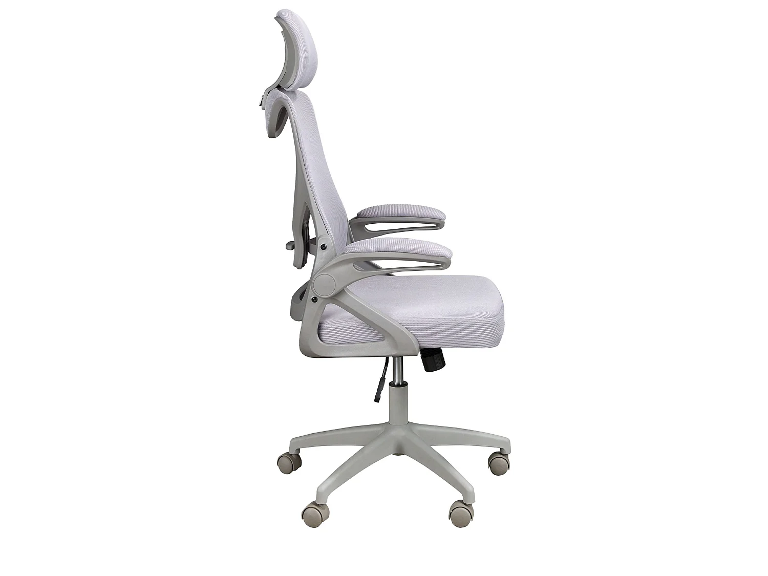 Sedia girevole da ufficio in tessuto grigio 4153 ANGEL CERDA