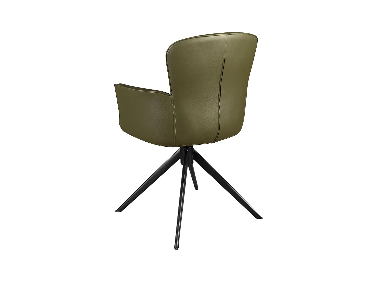 Chaise pivotante en simili-cuir vert foncé 4192 ANGEL CERDA