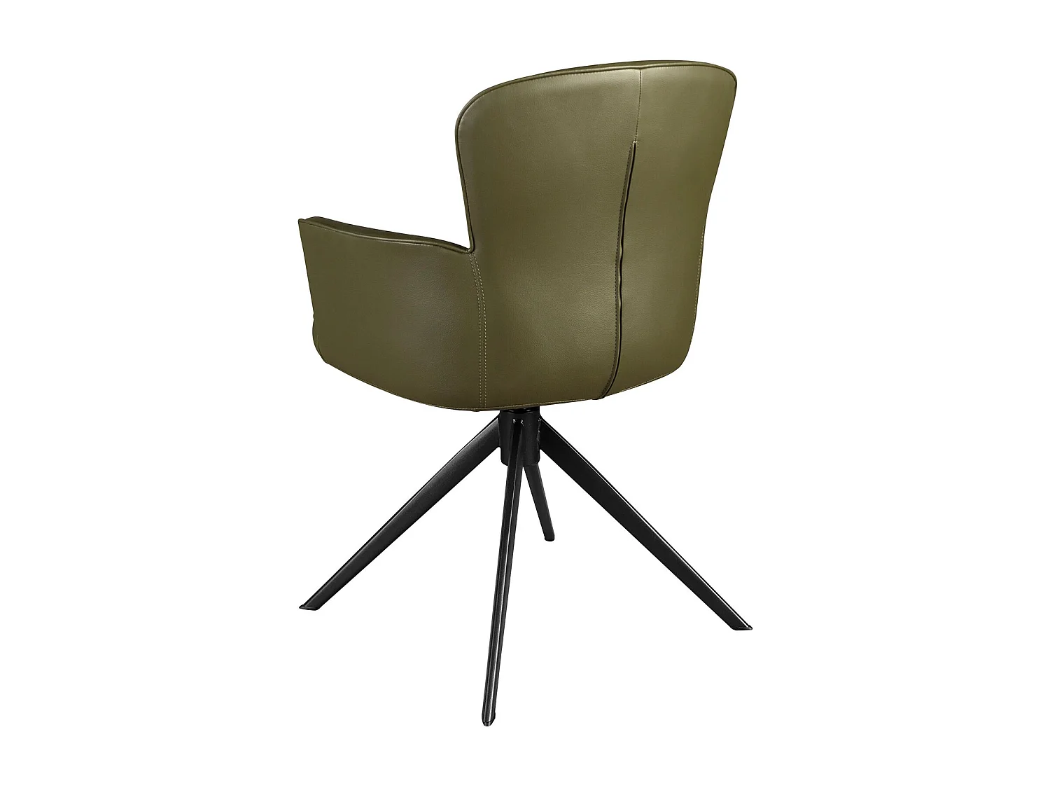 Sedia girevole in similpelle verde scuro 4192 ANGEL CERDA