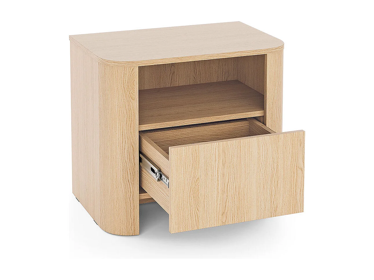 NACHTKONSOLE Bari Eiche Vicenza 58 / 39 / 52cm (2er-Set)