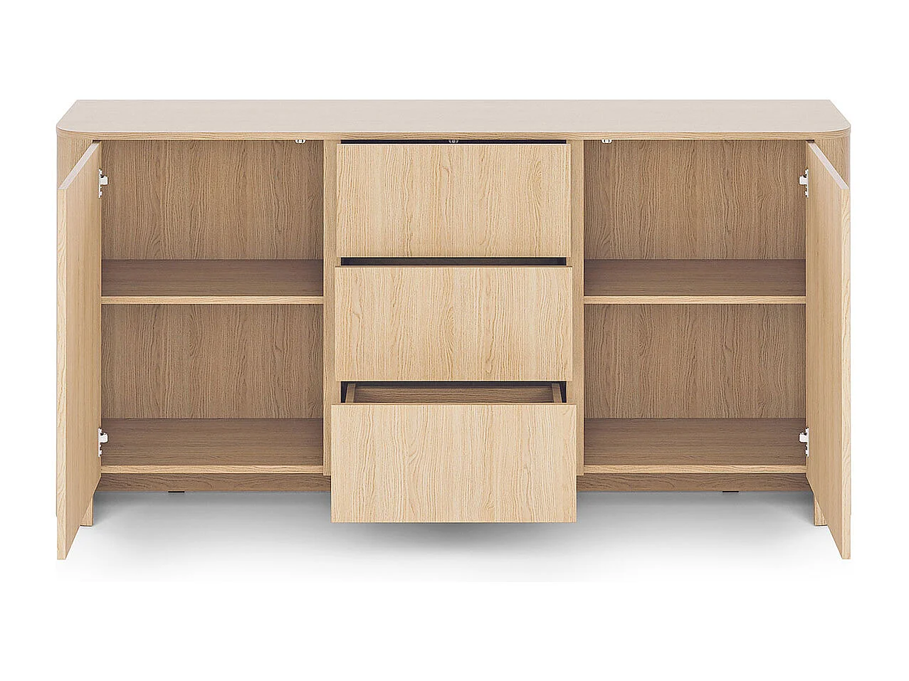 KOMMODE Bari Eiche Vicenza 168 / 39 / 84cm