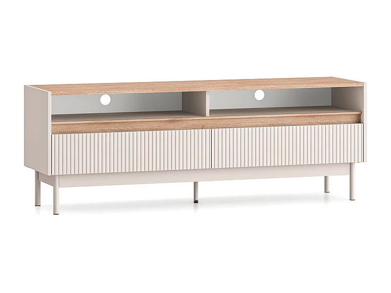 LOWBOARD Dunea Cashmere / Eiche Cremona Torro 154 / 40 / 55cm