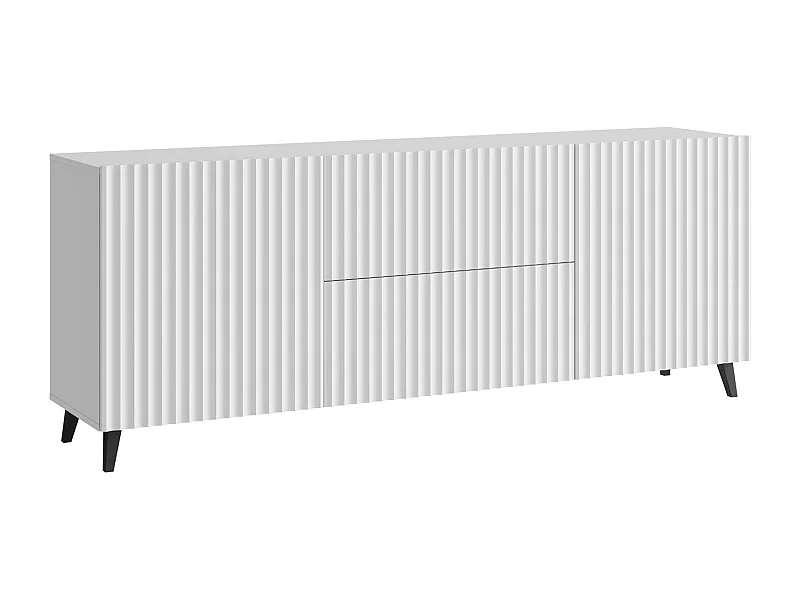 KOMMODE Phuket Weiß / Weiß gerillt 180 / 39 / 69cm