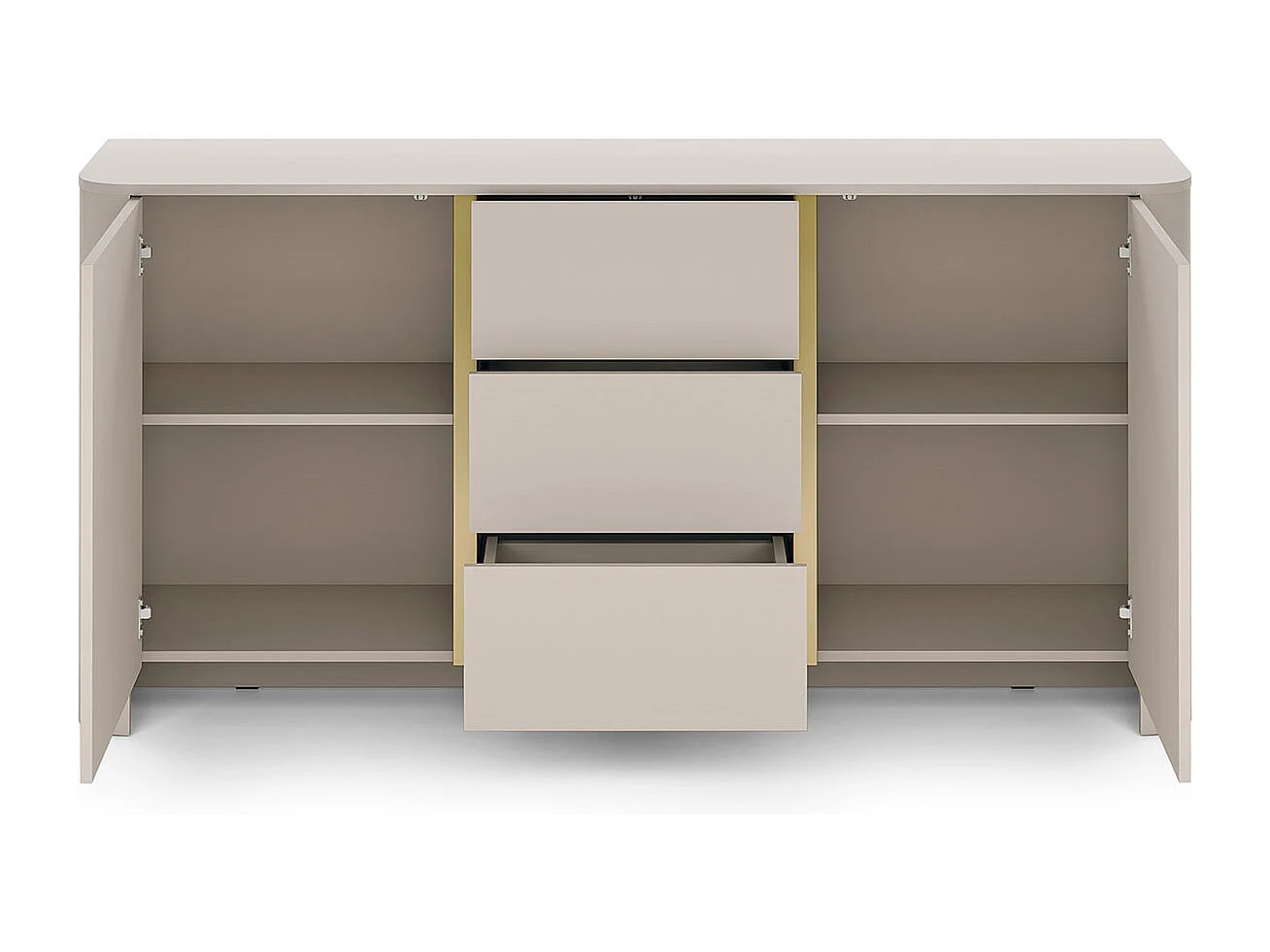 KOMMODE Bari Kaschmir / Gold 168 / 39 / 84cm