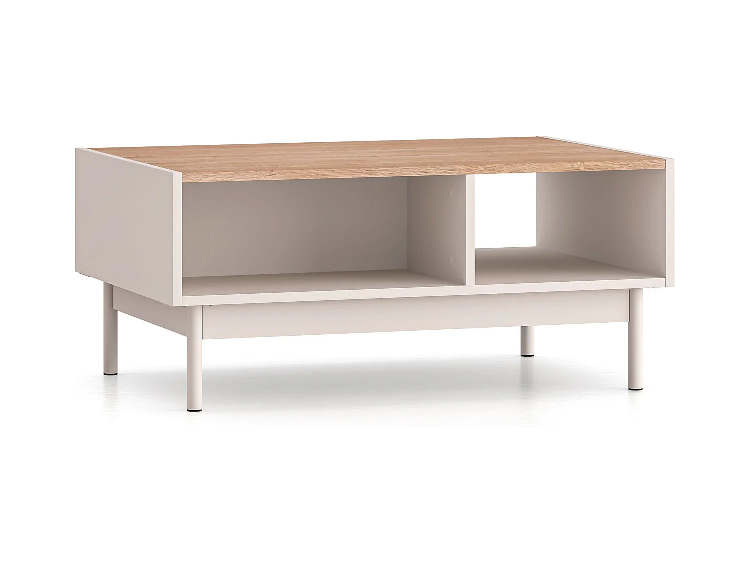 COUCHTISCH Dunea Cashmere / Eiche Cremona Torro 90 / 60 / 40cm