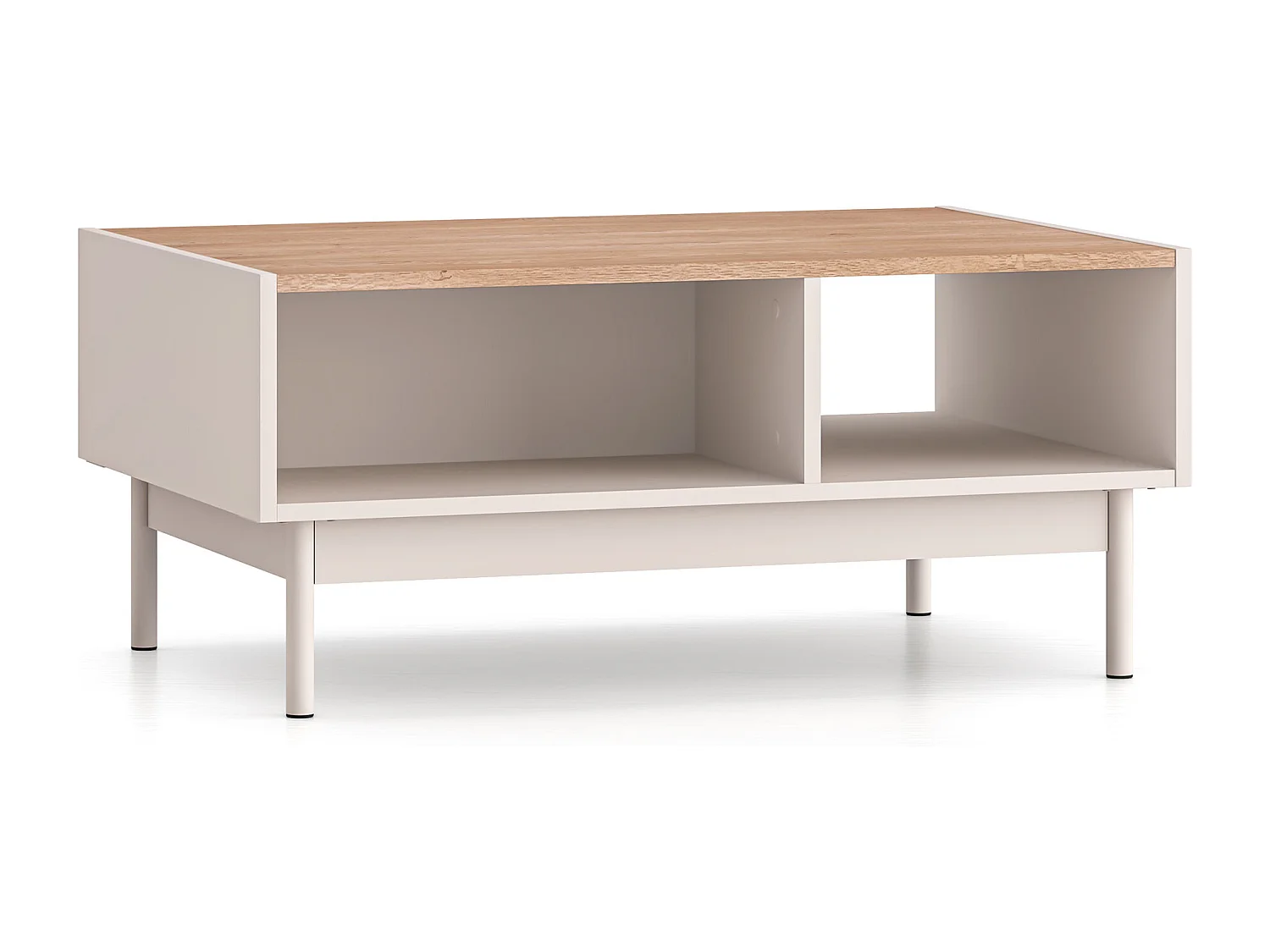 COUCHTISCH Dunea Cashmere / Eiche Cremona Torro 90 / 60 / 40cm