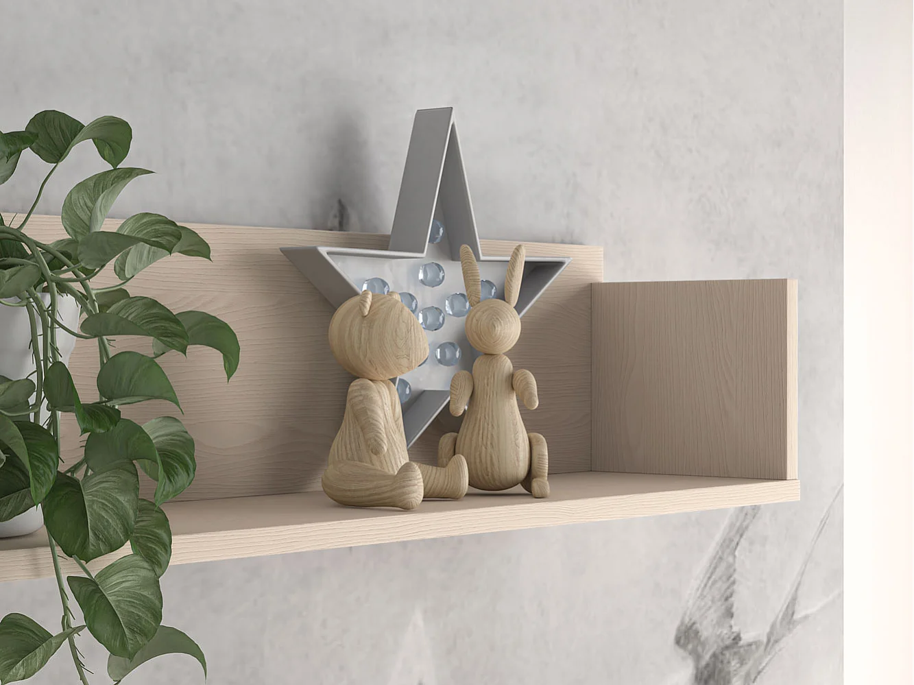 WANDREGAL Mevel Wüstensand 90 / 20 / 20 cm