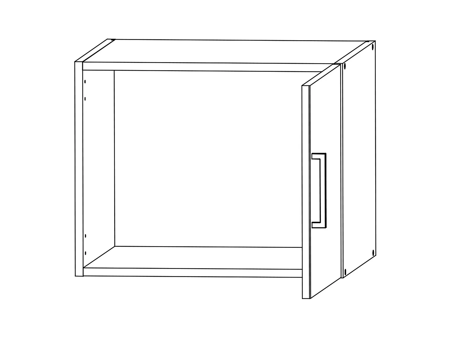KLEIDERSCHRANKAUFSATZ Münster weiß 50 / 40 / 54cm