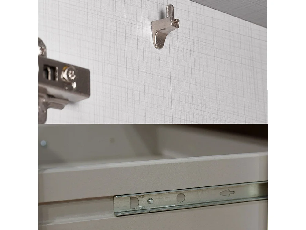 WÄSCHESCHRANK Easy Plus graphit 130 / 40 / 140cm