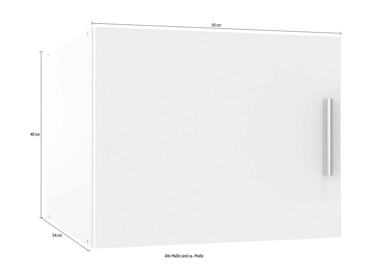 KLEIDERSCHRANKAUFSATZ Münster Eiche Sägerau 50 / 40 / 54cm