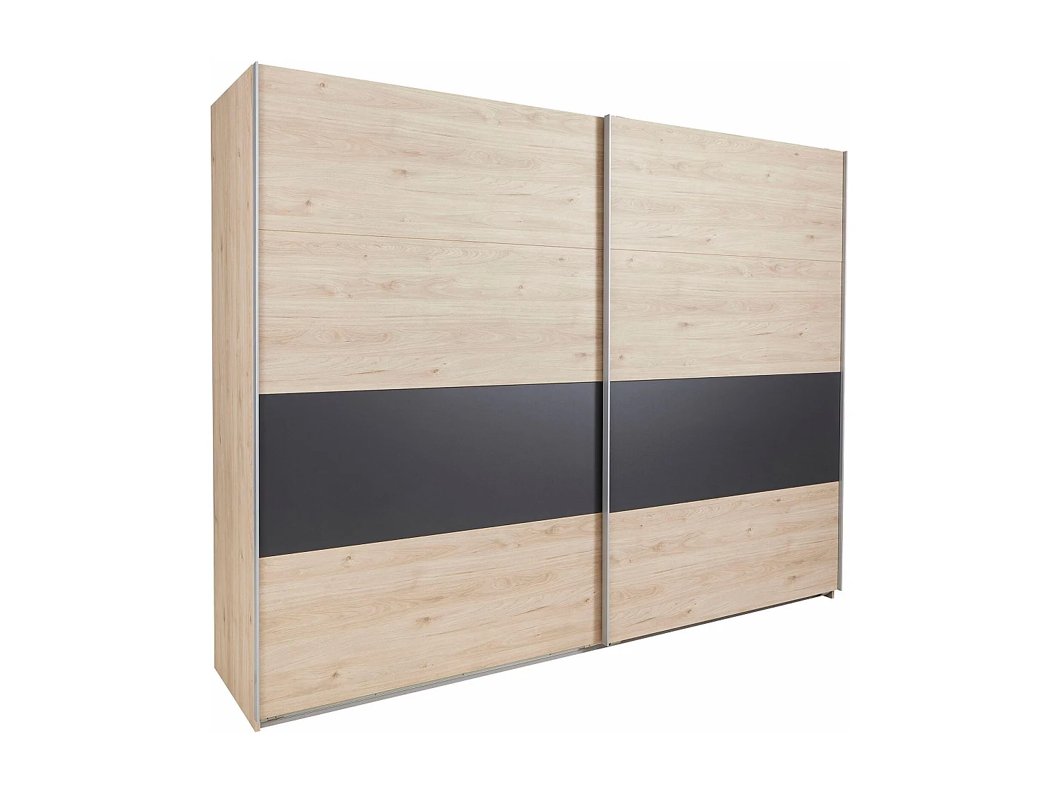 SCHWEBETÜRENSCHRANK Angie Hickory Oak / graphit 270 / 65 / 210cm