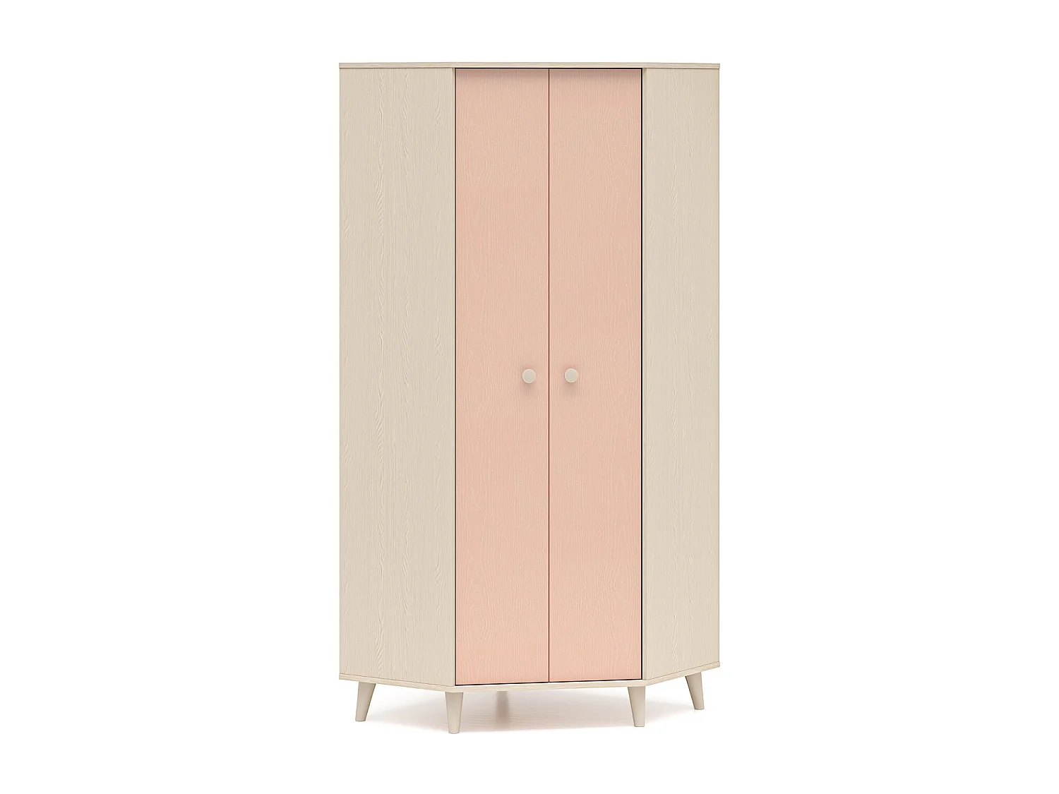 ECKSCHRANK Mevel Wüstensand / Millennial Pink 80 / 80 / 190cm