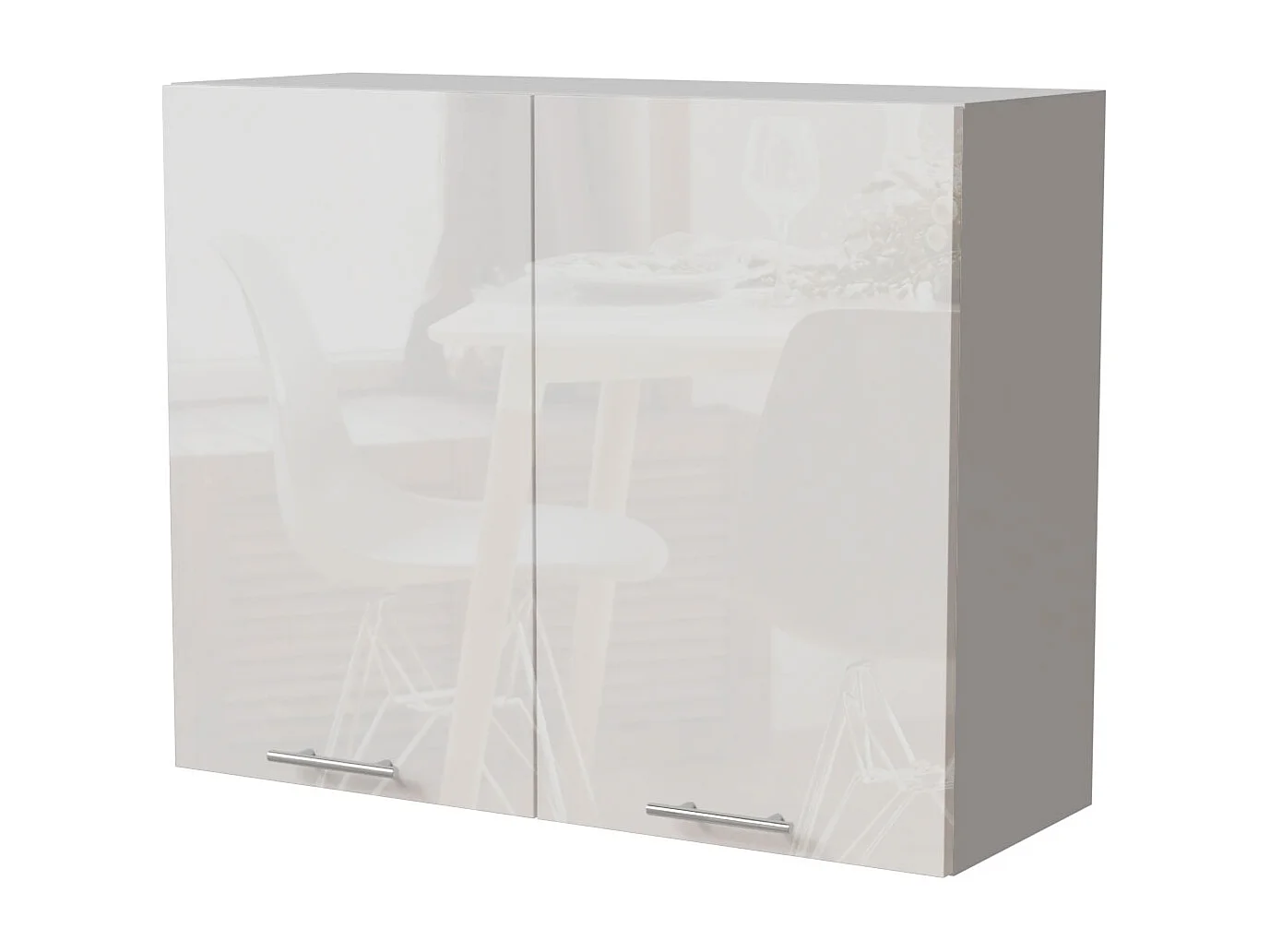 KÜCHENHÄNGESCHRANK Essen W3/90 Weiß Hochglanz / Weiß Matt 90 / 32,5 / 72cm