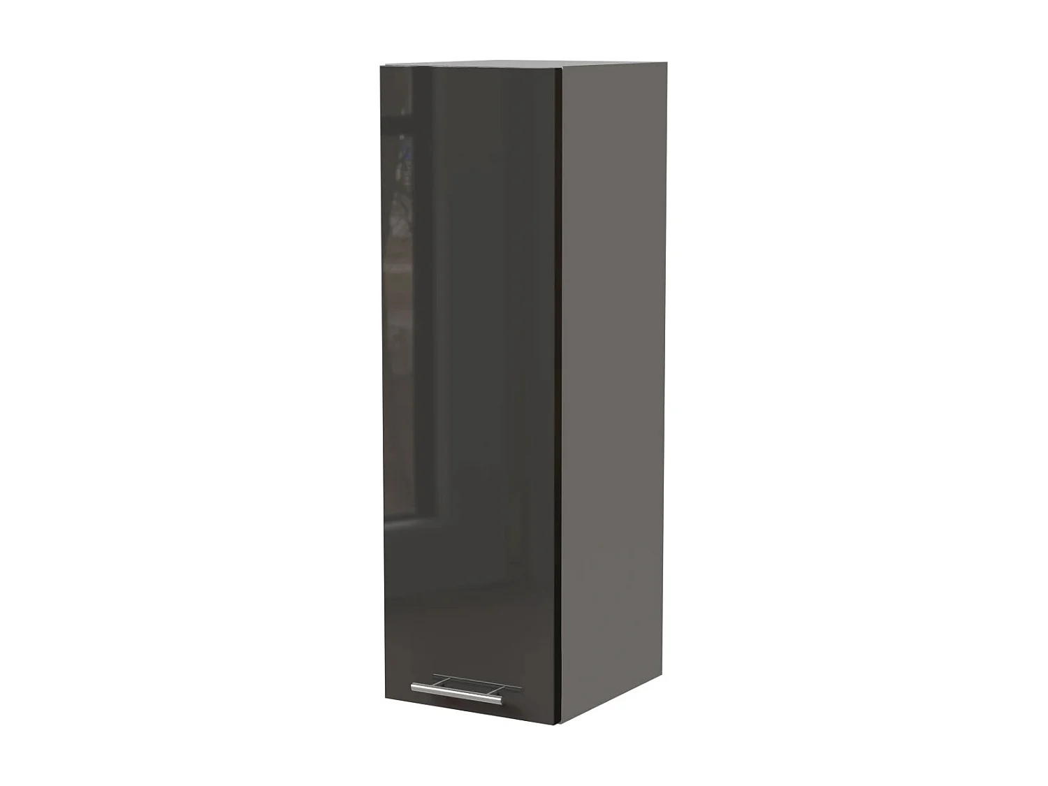 KÜCHENHÄNGESCHRANK W4/30 Essen Graphit Hochglanz / Grau Matt 30 / 32,5 / 96cm