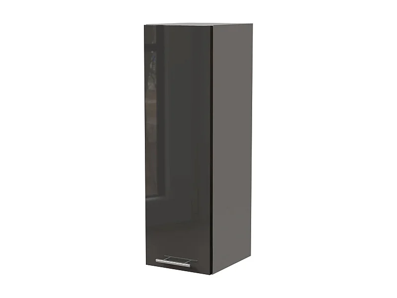 KÜCHENHÄNGESCHRANK W4/30 Essen Graphit Hochglanz / Grau Matt 30 / 32,5 / 96cm