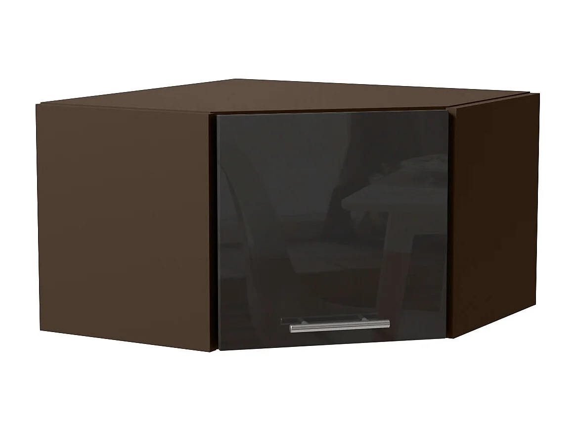 ECKHÄNGESCHRANK Essen W10/60/36 Graphit Hochglanz / Lava Matt 60 / 60 / 36cm