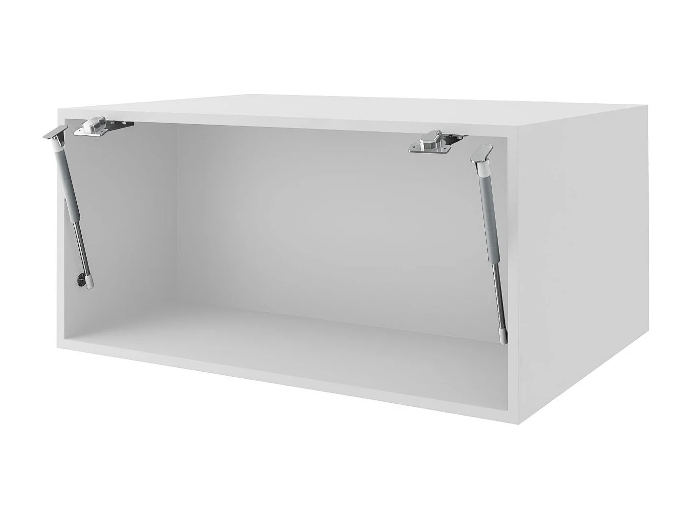 AUFSATZSCHRANK Essen W6B/90 Graphit Hochglanz / Weiß Matt 90 / 59 / 36cm