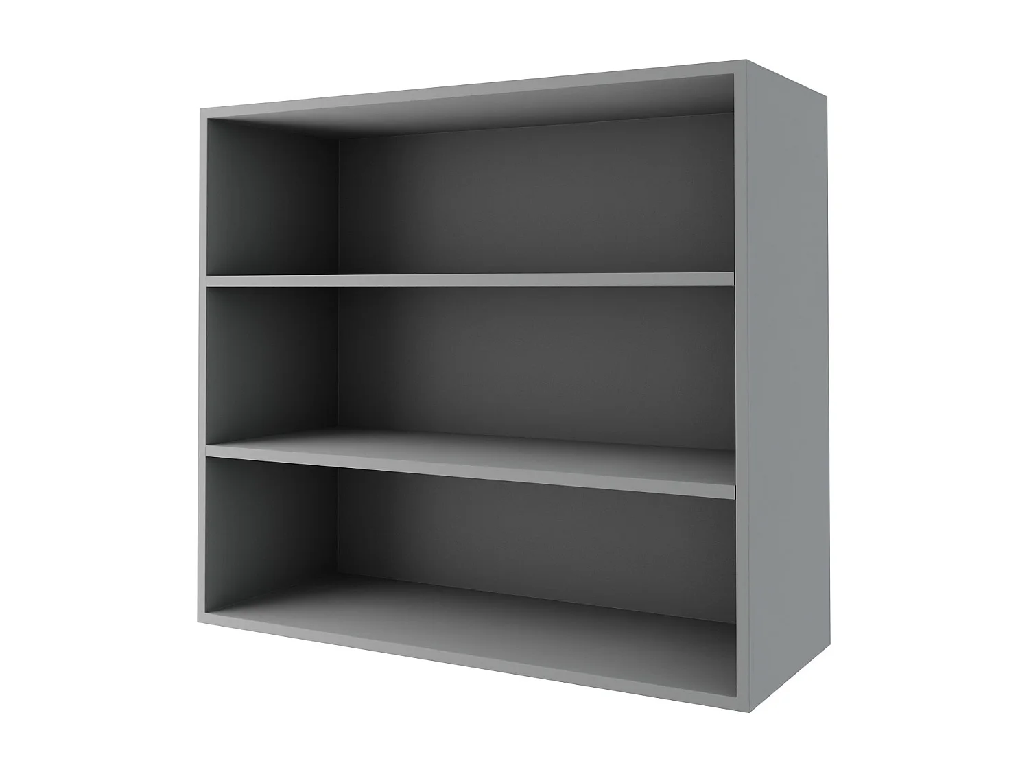 KÜCHENHÄNGESCHRANK Essen W3/90 Schwarz Hochglanz / Grau Matt 90 / 32,5 / 72cm