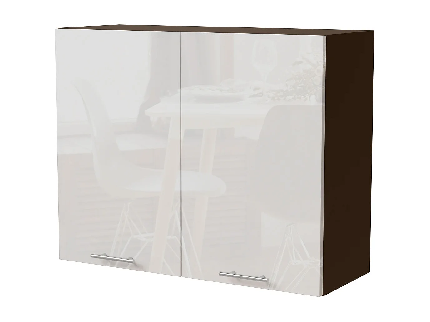 KÜCHENHÄNGESCHRANK Essen W3/90 Weiß Hochglanz / Lava Matt 90 / 32,5 / 72cm
