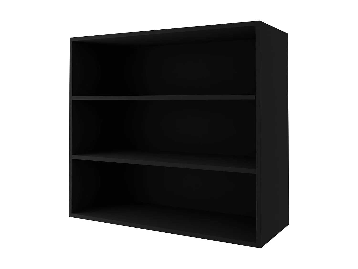 KÜCHENHÄNGESCHRANK Essen W3/90 Grau Hochglanz / Schwarz Matt 90 / 32,5 / 72cm