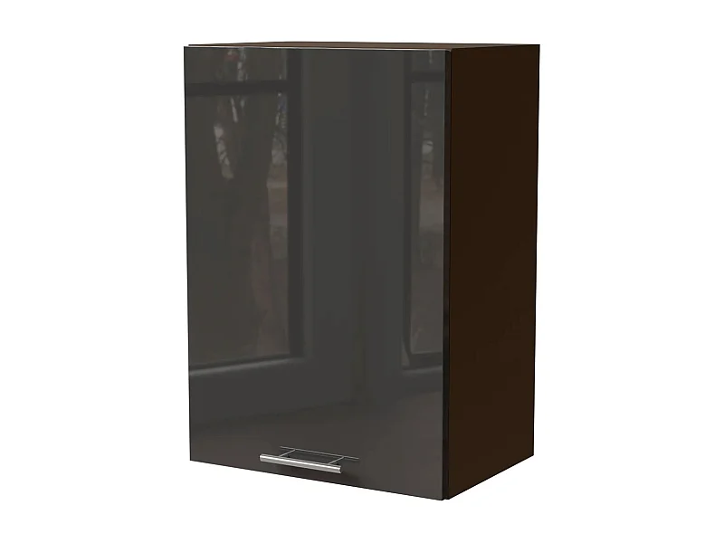 KÜCHENHÄNGESCHRANK Essen W2/50 Graphit Hochglanz / Lava Matt 50 / 32,5 / 72cm