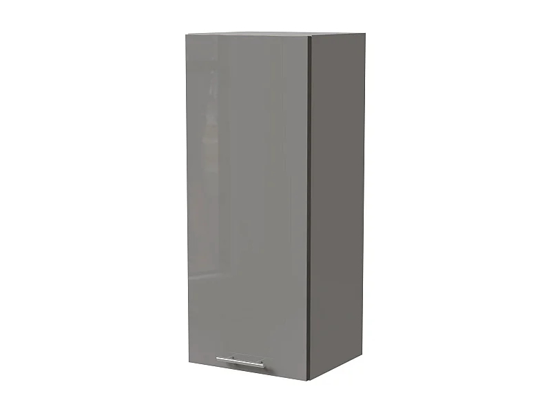 KÜCHENHÄNGESCHRANK W4/40 Essen Grau Hochglanz / Grau Matt 40 / 32,5 / 96cm