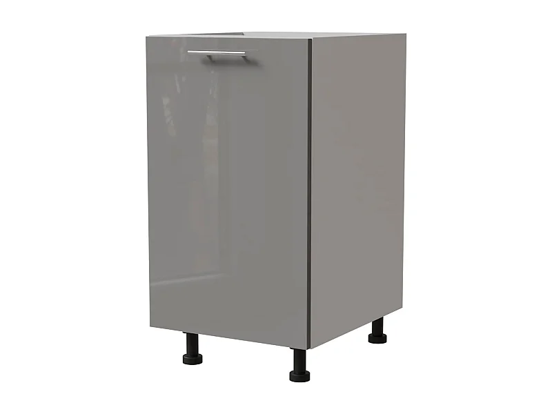 KÜCHENUNTERSCHRANK Essen D1D/45 Grau Hochglanz / Weiß Matt 45 / 50 / 82cm