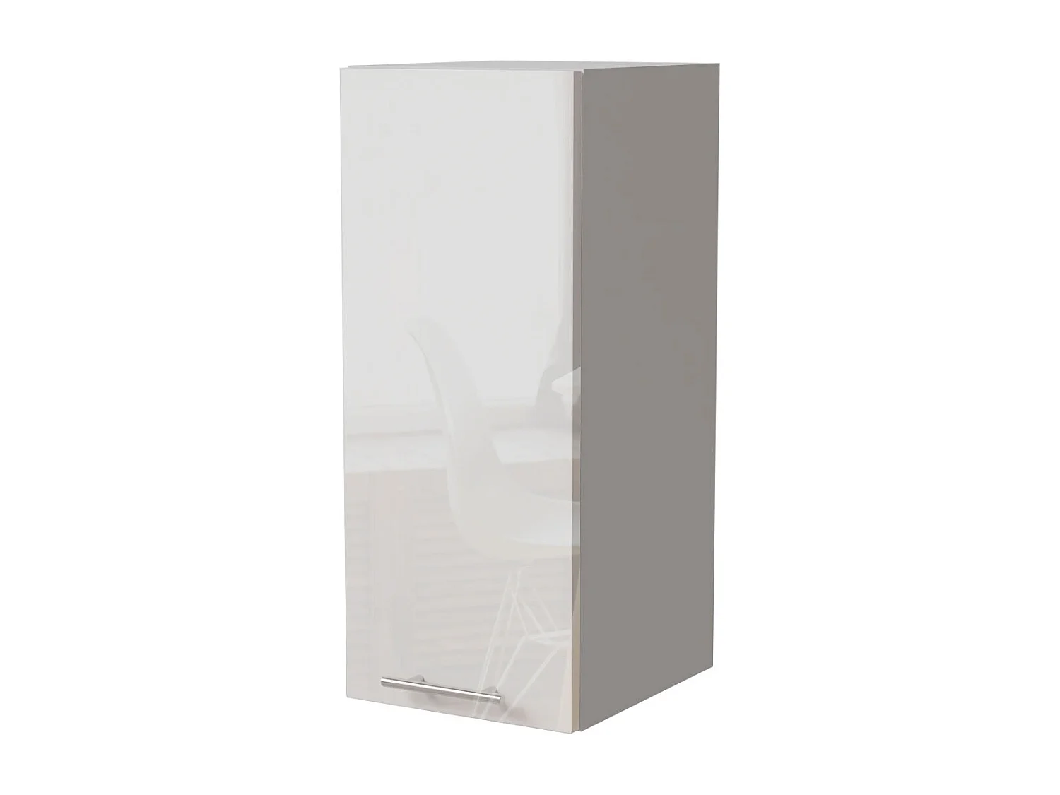 KÜCHENHÄNGESCHRANK Essen W2/30 Weiß Hochglanz / Weiß Matt 30 / 32,5 / 72cm