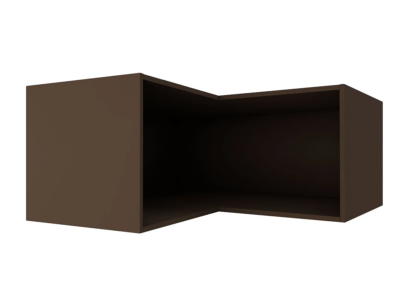 ECK-AUFSATZSCHRANK Essen W14/90/36 Grau Hochglanz / Lava Matt 90 / 90 / 36cm