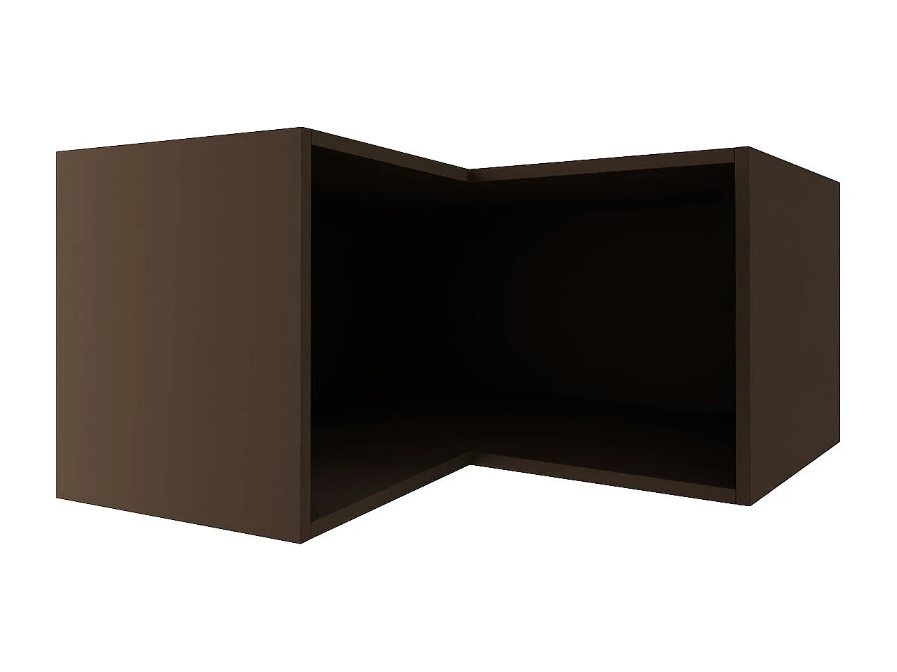 ECKHÄNGESCHRANK Essen W12/60/36 Weiß Hochglanz / Lava Matt 60 / 60 / 36cm