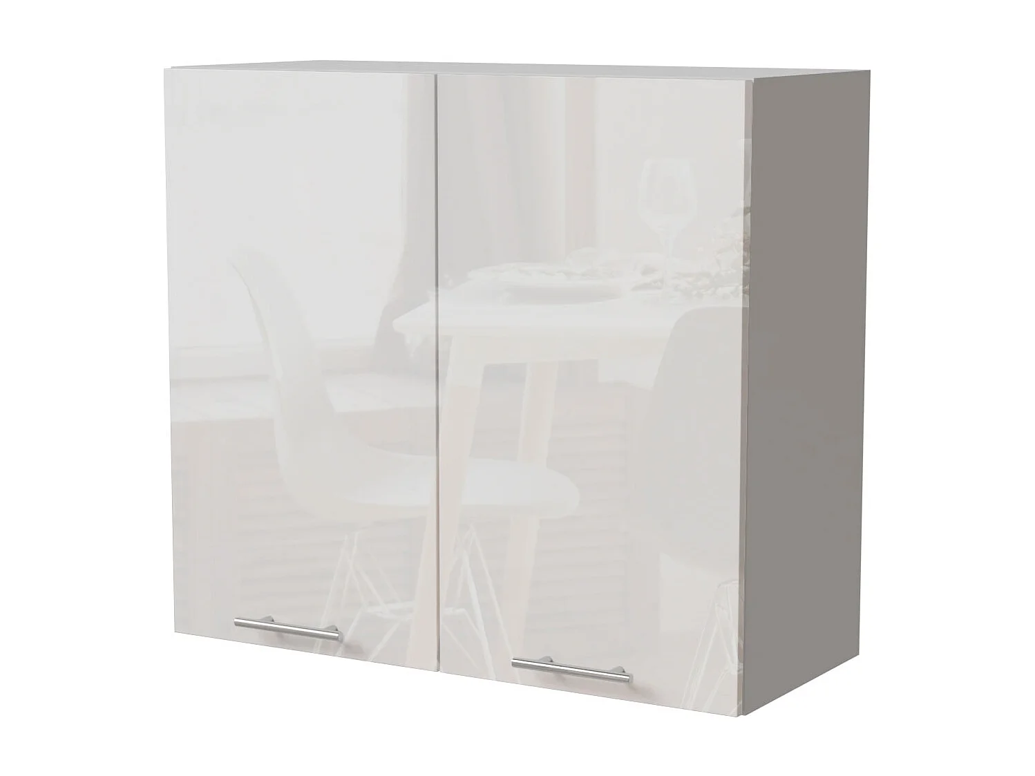 KÜCHENHÄNGESCHRANK Essen W3/80 Weiß Hochglanz / Weiß Matt 80 / 32,5 / 72cm