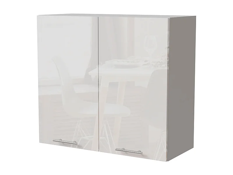 KÜCHENHÄNGESCHRANK Essen W3/80 Weiß Hochglanz / Weiß Matt 80 / 32,5 / 72cm