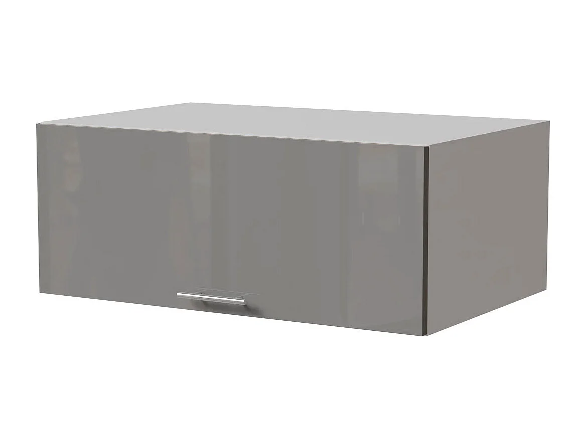 AUFSATZSCHRANK Essen W6B/90 Grau Hochglanz / Weiß Matt 90 / 59 / 36cm