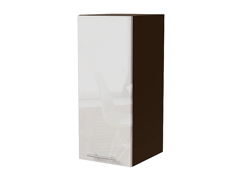 KÜCHENHÄNGESCHRANK Essen W2/30 Weiß Hochglanz / Lava Matt 30 / 32,5 / 72cm