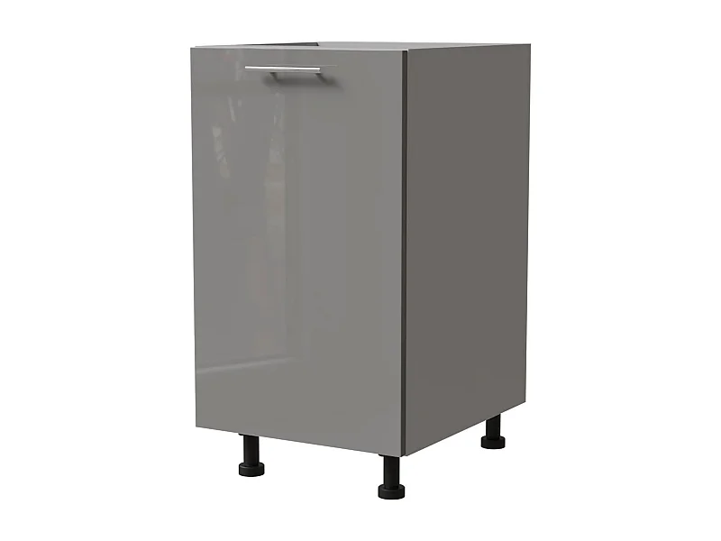 KÜCHENUNTERSCHRANK Essen D1D/45 Grau Hochglanz / Grau Matt 45 / 50 / 82cm