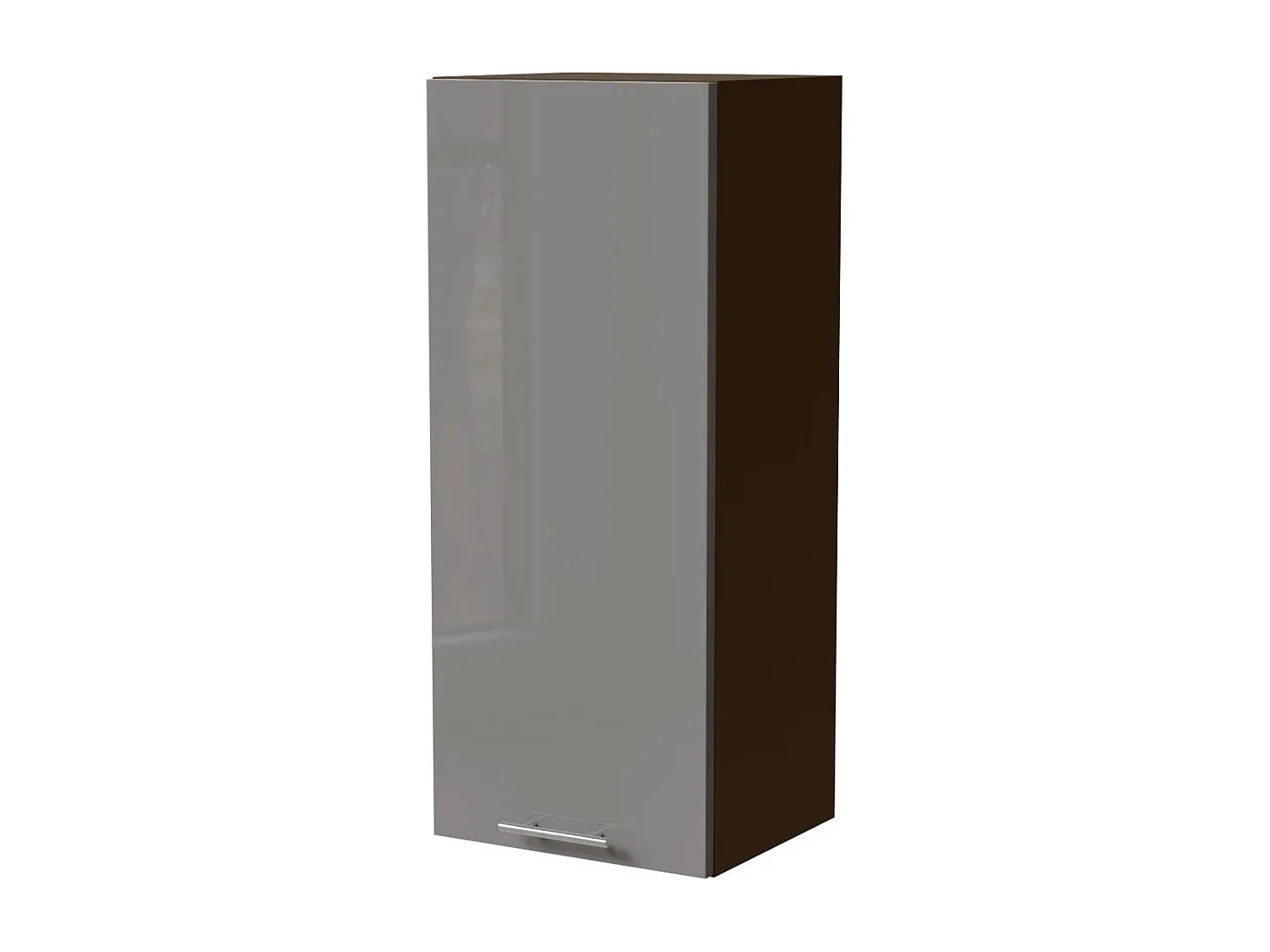 KÜCHENHÄNGESCHRANK W4/40 Essen Grau Hochglanz / Lava Matt 40 / 32,5 / 96cm