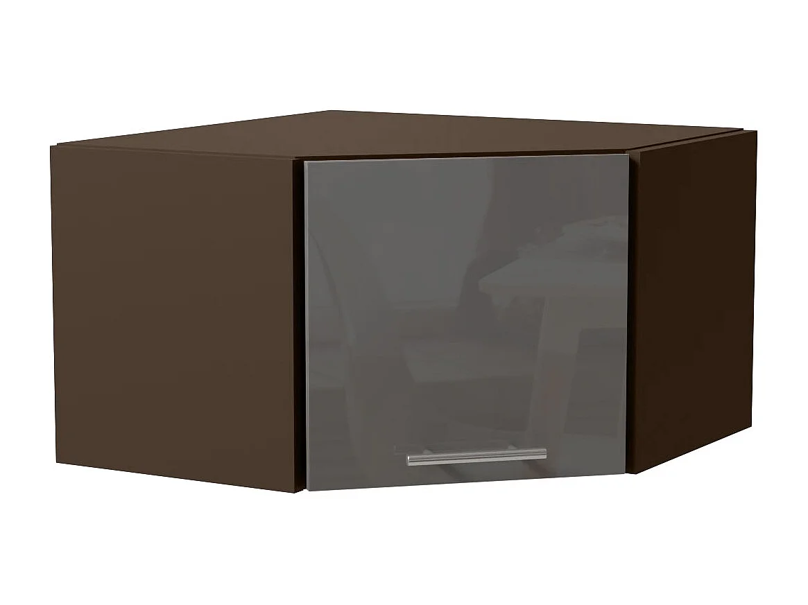 ECKHÄNGESCHRANK Essen W10/60/36 Grau Hochglanz / Lava Matt 60 / 60 / 36cm