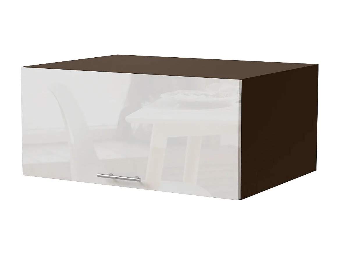 AUFSATZSCHRANK Essen W6B/80 Weiß Hochglanz / Lava Matt 80 / 59 / 36cm