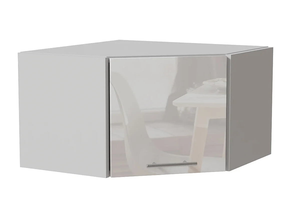 ECKHÄNGESCHRANK Essen W10/60/36 Weiß Hochglanz / Weiß Matt 60 / 60 / 36cm