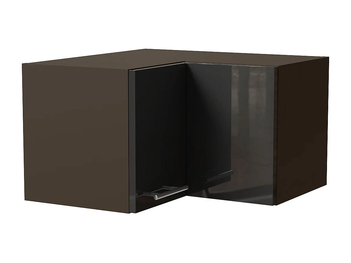 ECKHÄNGESCHRANK Essen W12/60/36 Graphit Hochglanz / Lava Matt 60 / 60 / 36cm