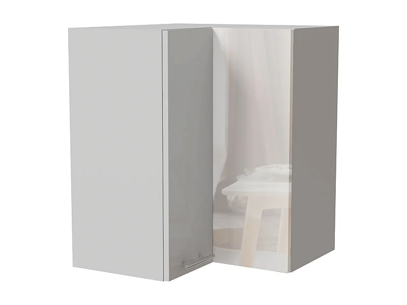 ECKHÄNGESCHRANK Essen W12/60 Weiß Hochglanz / Weiß Matt 60 / 60 / 72cm